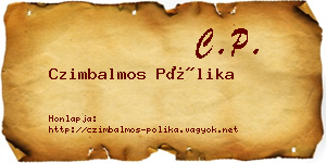 Czimbalmos Pólika névjegykártya